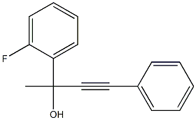 2-(2-FLUORO-PHENYL)-4-PHENYL-BUT-3-YN-2-OL Struktur