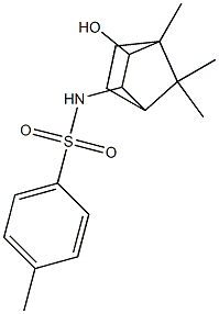 N-(3-HYDROXY-4,7,7-TRIMETHYL-BICYCLO[2.2.1]HEPT-2-YL)-4-METHYL-BENZENESULFONAMIDE Struktur