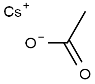 Cesium acetate Struktur