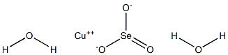 Copper(II) selenite dihydrate Struktur