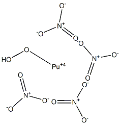 Dioxyplutonium(V) nitrate Struktur