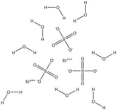 Erbium(III) sulfate octahydrate Struktur