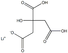 Lithium dihydrogen citrate Struktur