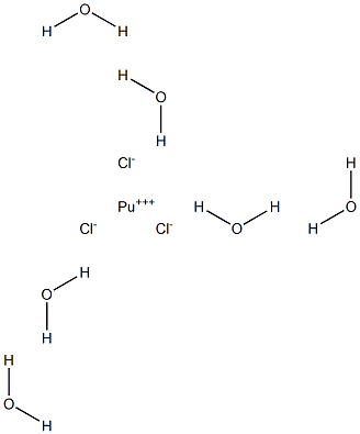 Plutonium(III) chloride hexahydrate Struktur