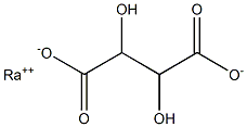 Radium tartrate Struktur