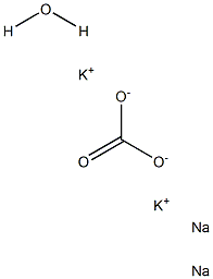 Sodium-Potassium carbonate hydrate Struktur