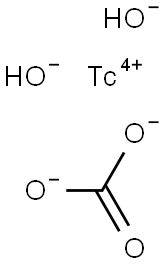 Technetium(IV) dihydroxide carbonate Struktur