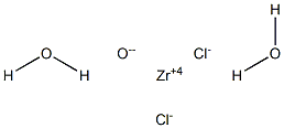 Zirconium oxide dichloride dihydrate Struktur