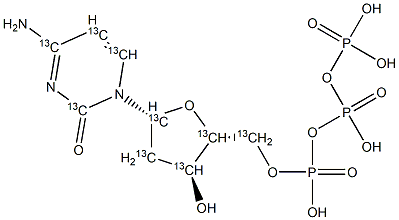 2'-Deoxycytidine 5'-Triphosphate-13C9 Struktur