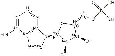 Adenosine 5'-Monophosphate-13C10 Struktur