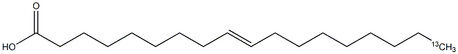 Elaidic-18-13C Acid Struktur