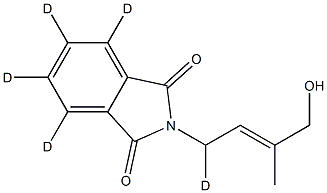 trans-N-(4-Hydroxy-3-methylbut-2-enyl)phthalimide-D5 Struktur