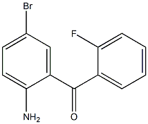 2-amino-5-bromo-2'-fluoro benzophenone Struktur