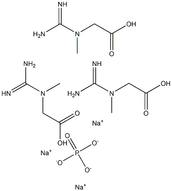 Creatine sodium phosphate Struktur