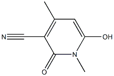 3-cyano-4-methyl-6-hydroxy -N- methylpyridine-one Struktur