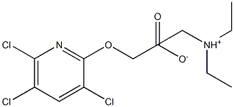 3,5,6-trichloro-2-pyridinoxyacetic acid triethylamine salt Struktur