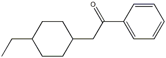 4-ethyl cyclohexyl acetophenone Struktur