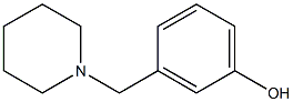 3-(1-Piperidinyl methyl)phenol Struktur