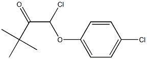 1-(4-chlorophenoxy)-3,3-dimethyl-1-chloro-butan-2-one Struktur