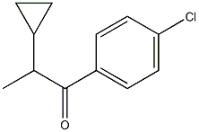 1-(4-chlorophenyl)-2-cyclopropyl-1-propanone Struktur