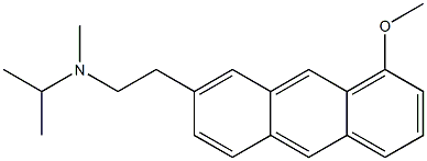 3-[2-(methylisopropylamino)ethyl]-5-methoxyanthracene Struktur