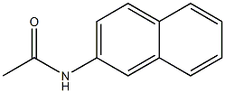 N-Acetyl-2-naphthylamin
 Struktur