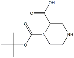 1-Boc-piperazine-2-carboxylic acid Struktur