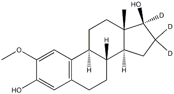 2-Methoxy-17b-estradiol-16,16,17-d3 Struktur