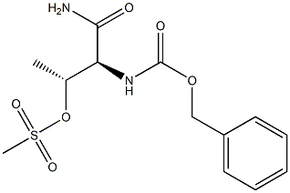 Benzyloxycarbonyl Threonine Amide O-Mesylate Struktur