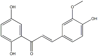 2',5',4-Trihydroxy-3-methoxychalcone Struktur