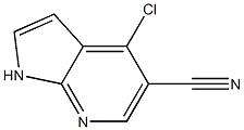 4-CHLORO-1H-PYRROLO[2,3-B]PYRIDINE-5-CARBONITRILE Struktur