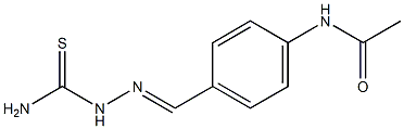 4-ACETYLAMINOBENZALDEHYDETHIOSEMICARBAZONE,98% Struktur