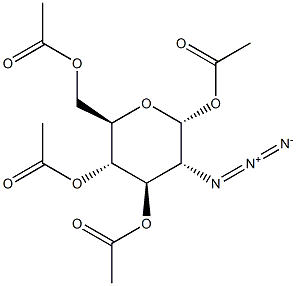 1,3,4,6-Tetra-O-acetyl-2-azido-2-deoxy-a-D-glucopyranose Struktur