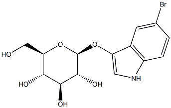 5-Bromo-3-indolyl-b-D-glucopyranoside Struktur