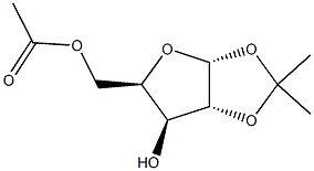 5-O-Acetyl-1,2-O-isopropylidene-a-D-xylofuranose Struktur