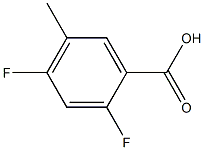 2,4-difluoro-5-emthylbenzoic acid Struktur