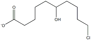 6-hydroxy-8-chloroethyl caprylate Struktur