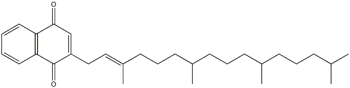 2-[(E)-3,7,11,15-tetramethylhexadec-2-enyl]naphthalene-1,4-dione Struktur