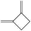 1,2-Dimethylenecyclobutane. Struktur