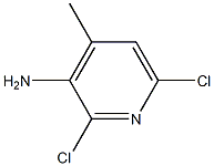 2,6-dichloro-3-amino-4-methylpyridine Struktur