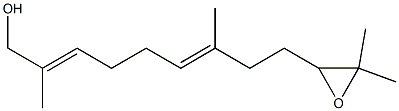 9-(3,3-Dimethyloxiran-2-yl)-2,7-dimethylnona-2,6-dien-1-ol Struktur