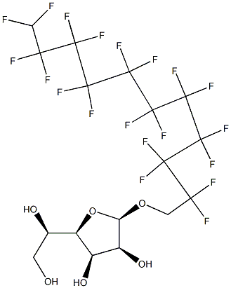 beta-D-Mannofuranoside, 1H,1H,11H-eicosafluoro-1-undecyl- Struktur