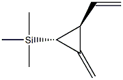 Cyclopropane, 1-methylene-2-trimethylsilyl-3-vinyl-, trans- Struktur