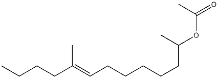 E-9-Methyl-8-tridecen-2-ol, acetate Struktur