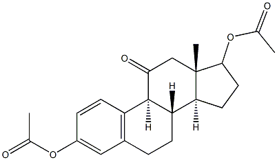 Estra-1,3,5(10)-triene, 3,17-di(acetoxy)-11-oxo- Struktur