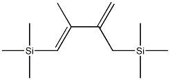 Trimethyl[(3E)-3-methyl-2-methylene-4-(trimethylsilyl)-3-butenyl]silan e Struktur