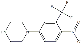 2-Nitro-5-(piperazin-1-yl)benzotrifluoride Struktur