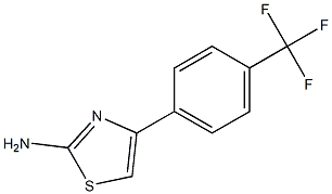 2-Amino-4-[4-(trifluoromethyl)phenyl]-1,3-thiazole 97% Struktur