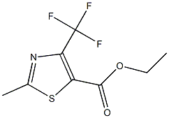 Ethyl 2-methyl-4-(trifluoromethyl)-1,3-thiazole-5-carboxylate 97% Struktur