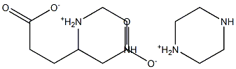 adipic acid piperazinium salt Struktur